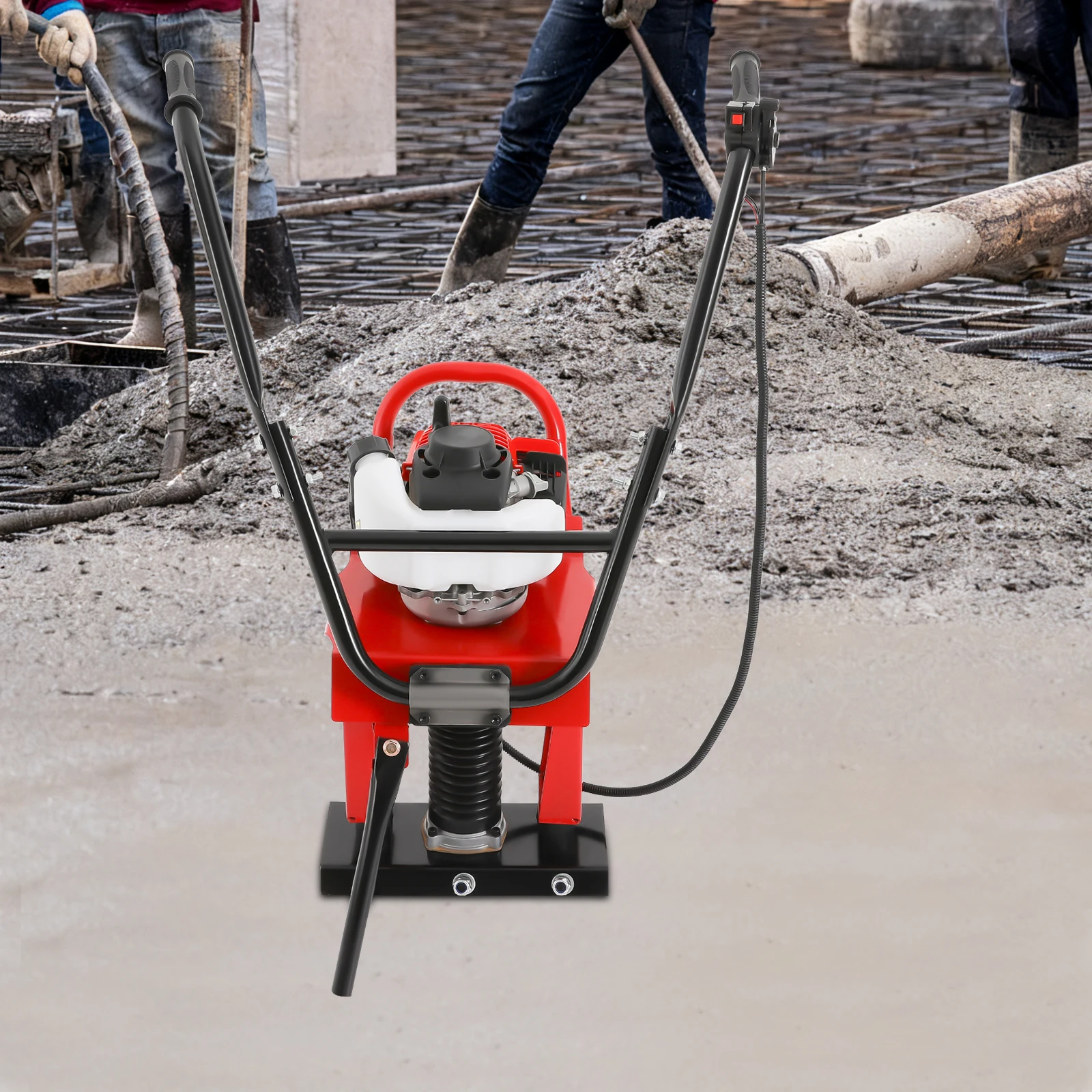 

Gasoline Concrete Vibration Machine 1.2HP 5200RPM Concrete Screed Vibration Leveler for Cement Surface Finishing