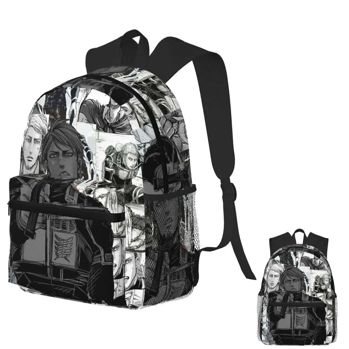 

Аниме Атака Титанов Джин Кирштейн Студенческий рюкзак Школьная сумка Пеший туризм Путешествия Рюкзак для мужчин Женщины Книжная сумка Сумки на плечо