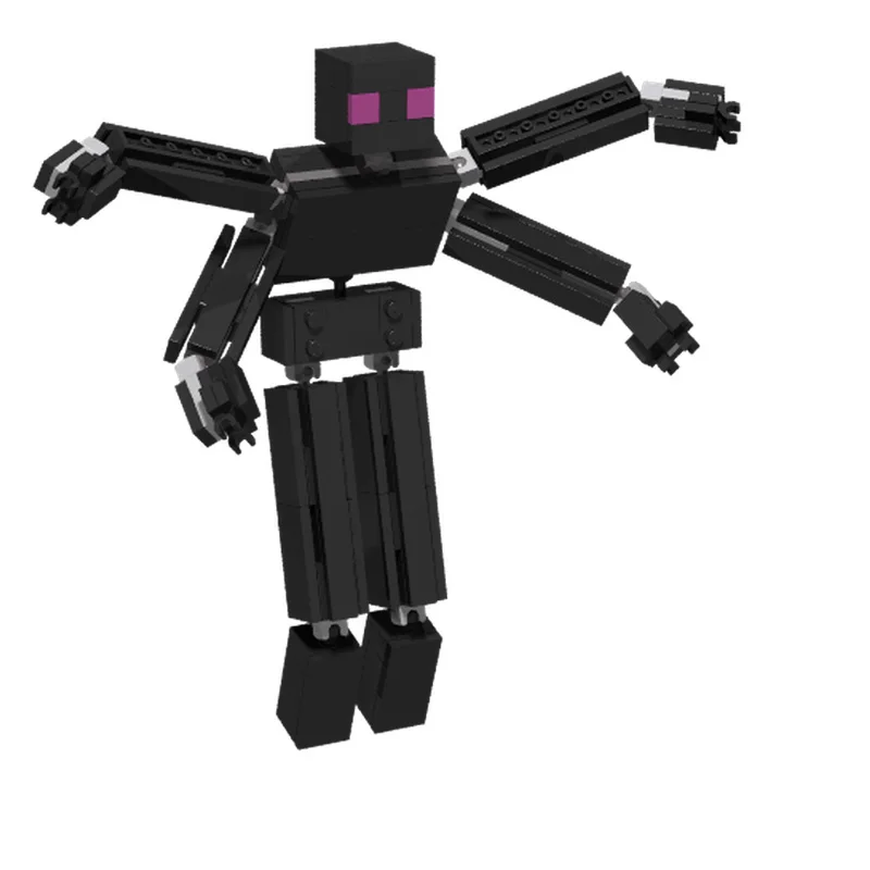 

158 шт., знаменитый игровой персонаж, черный монстр, модульные строительные блоки, модель для детей, сборка, дисплей, игрушки, фестиваль, подарки-сюрпризы