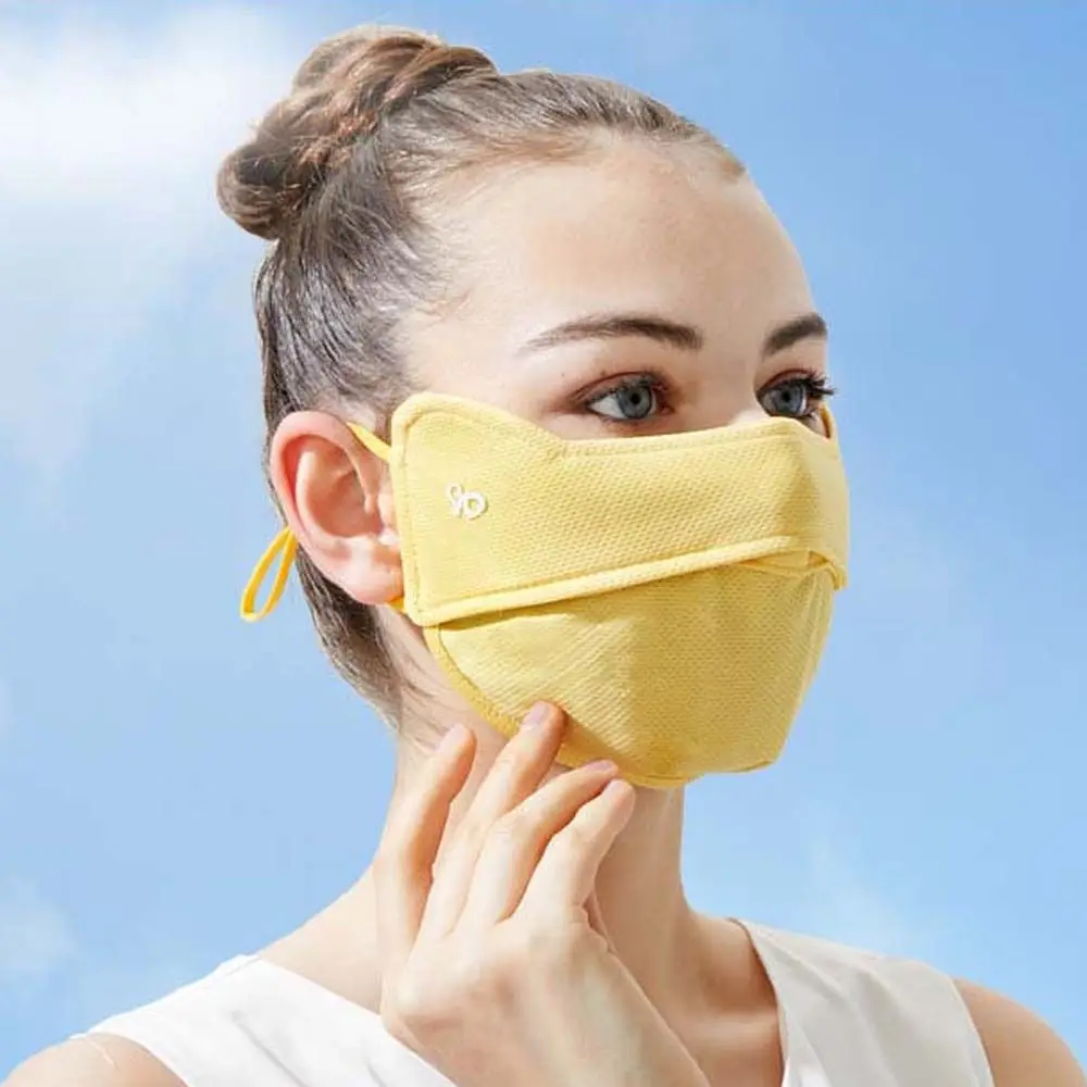 Weiche Anti-UV-Gesichts bedeckung Eis Seiden maske Gesichts schutz UV-Schutz Sommer Gesichts schutz Seiden schal Sommer Sonnenschutz maske im Freien