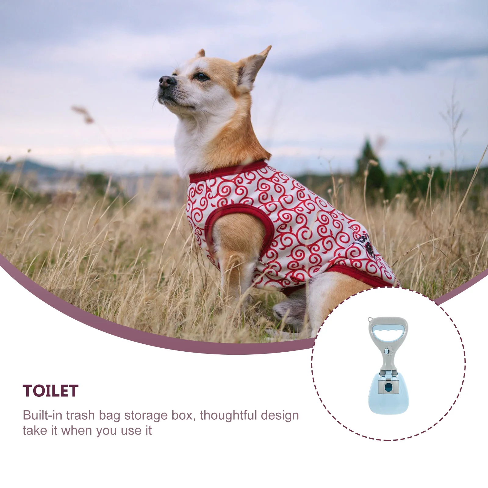 

Ergonomic Dog Poop Scooper Portable Pet Pooper Shovel Outdoor Cleaning Tool For Waste Pickup Poo Clip Pine Cones Leaves Pet