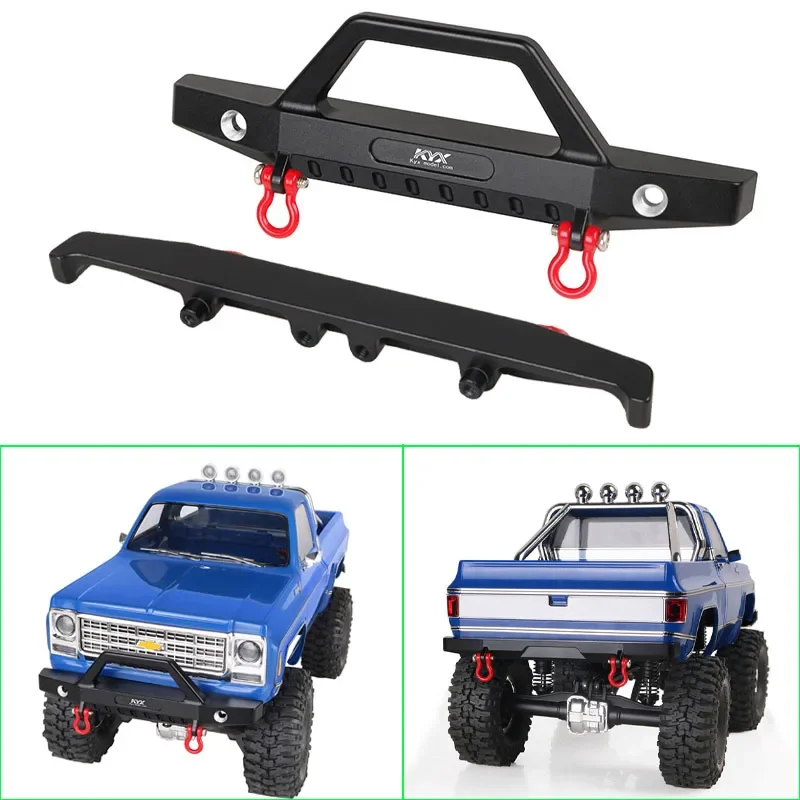 

1pcs Simulation Metal Shell Rear/Front Bumper for 1/18 RC Crawler Traxxas Model Car TRX-4M Chevrolet K10 Upgrade Parts