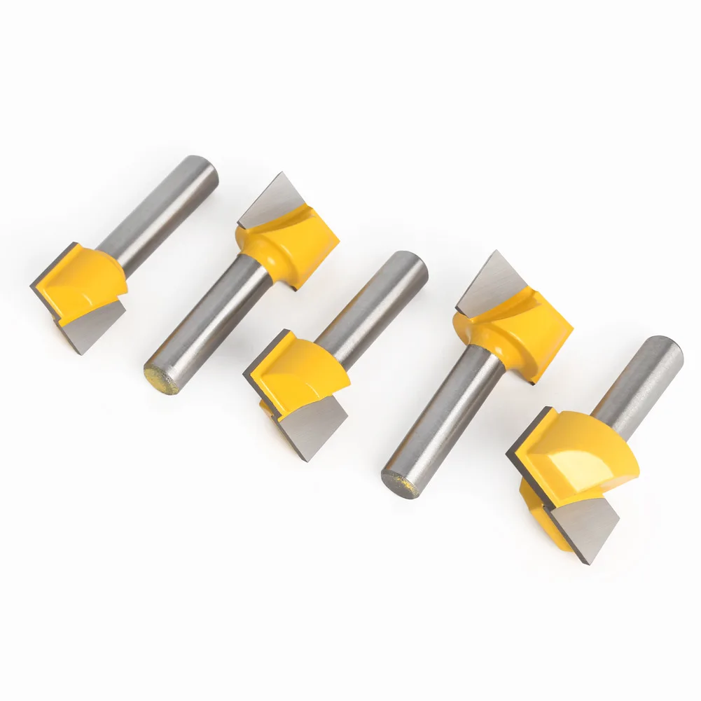 Flat Bottom Grooving Router Bit 8mm Shank Woodworking Bottom Cleaning For Furniture Plate Recess Work Milling Cutter