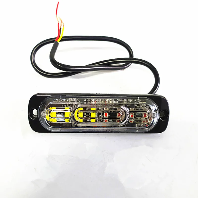 

High intensity 8 Leds*3W lightheads,car Led strobe warning light,flashing lamp,emergency light,waterproof,2pcs/1lot