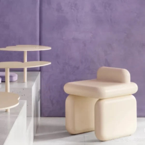 

Customization Fiberglass Chair seat Stool Original Factory cream style Chair Outdoor chair