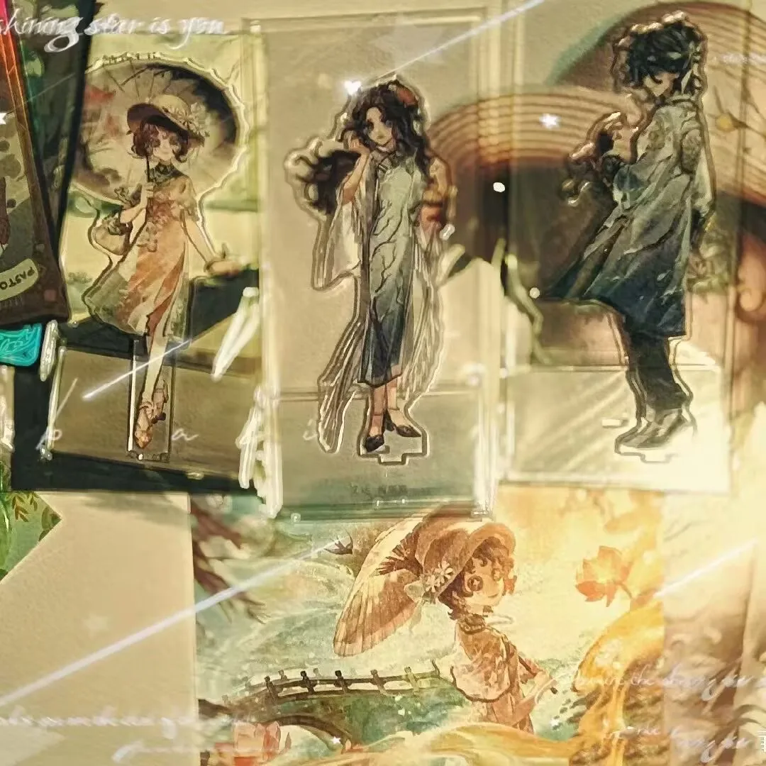 The acrylic standee "Identity V" game,"Gardener,Heart Problem" series, West Lake co-branded tabletop decoration in a 2D style