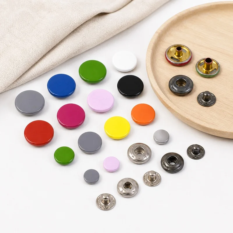 

20/50Sets 12-17mm Colorful Snap Buttons Press Studs Metal Fastener Buckle for Bags Clothes Leather Craft Sewing Repair Accessory