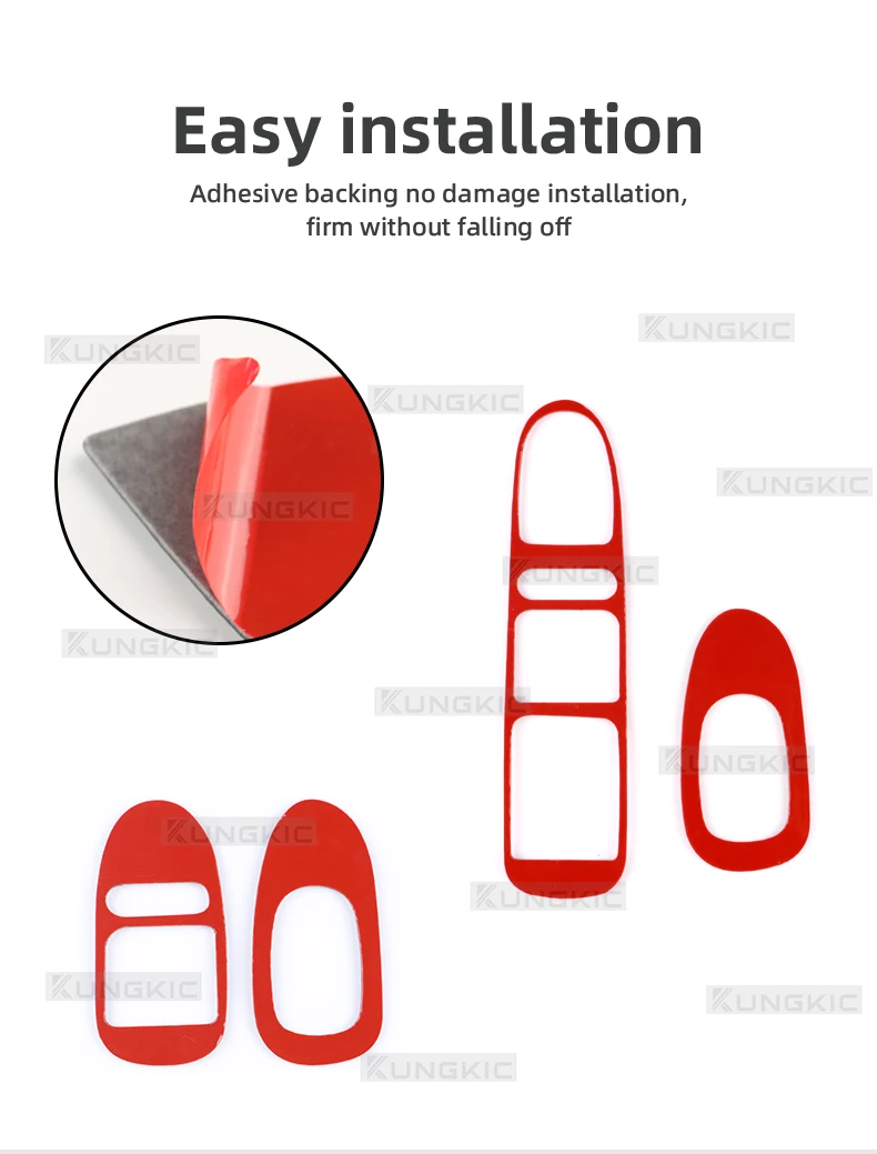 Echter, weicher Carbonfaser-Aufkleber für Seat Leon MK1 1M 1999 2000 2001 2002 2003 2004, Zubehör für die Zierleiste des Fensterheberschalters im Auto – Detail 8
