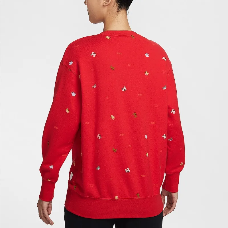 Nike Winter Women's Crew Neck Pullover Classic Wear Sweater IQ3825-657