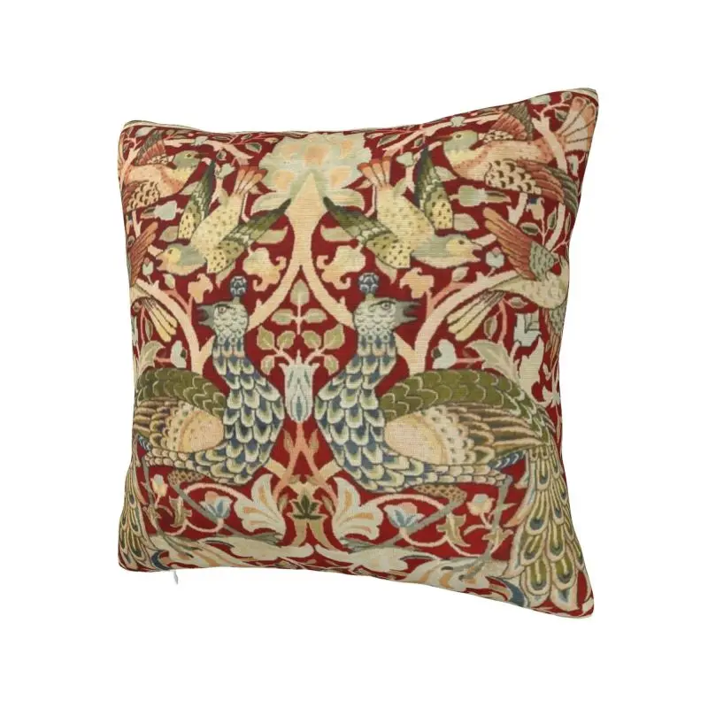 Custom Nordic William Morris Vintage Sofa Cushion Cover Soft Floral Textile Pattern Throw Pillow Case Home Decor