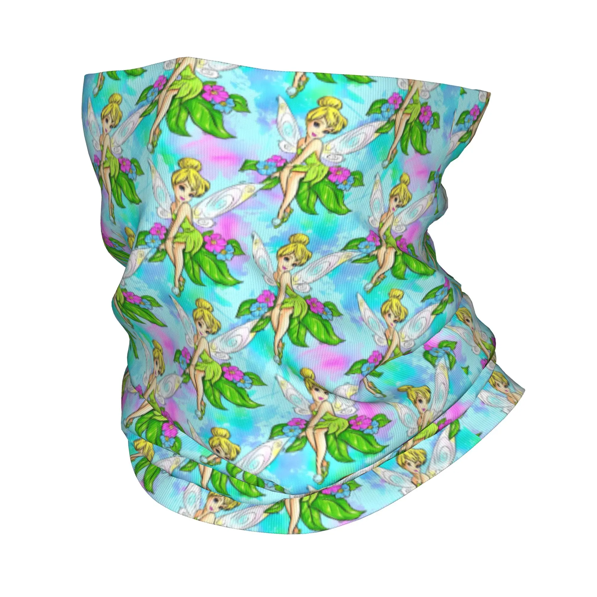 

Custom T-Tinkerbell Princess Bandana Neck Warmer Men Women Winter Hiking Ski Scarf Gaiter Fairies Patterns Face Cover