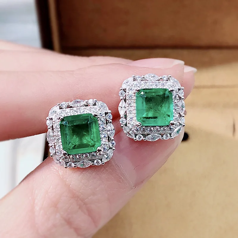 925 sterling silver jewelry earrings inlaid with full diamond earrings eternal jewelry female jewelry
