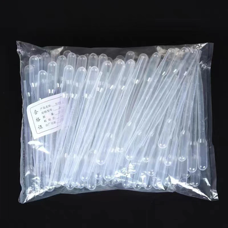 100pcs Laboratory Pipette Disposable Transfer Pipettes Makeup Tools Dropper Clear Experiment Supplies For Lab