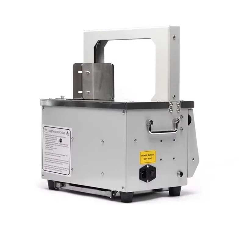 customized Automatic Strapping Machine Opp Hot Melt Supermarket Vegetable Baler For Sausage Food Tape Strapping Binding Machine