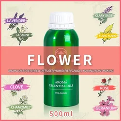 Difusor NAMSTE de aceites esenciales, colección de flores, 500ML, fragancia, aceite aromático para el hogar, Hotel, ambientador profesional