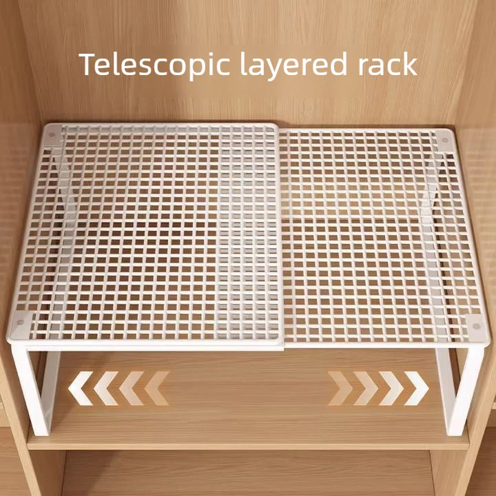 Extensible Storage Rack, Multi-level Partitioned Shelf, Cabinet Partition, Shoe Cabinet, Storage and Organization Rack