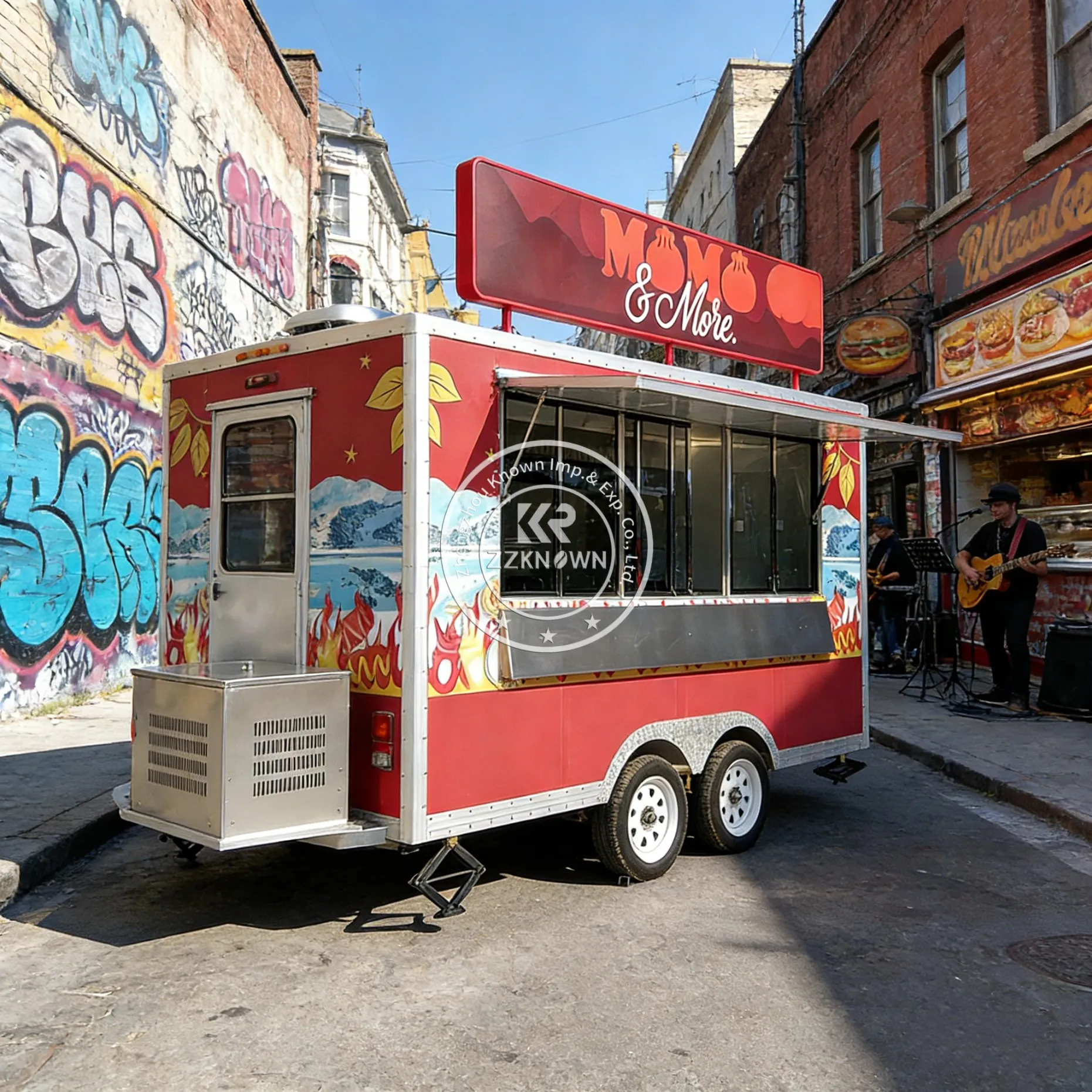 

Тележка из стекловолокна для продажи мороженого, фургон для уличной торговли, передвижной прицеп для еды, мобильная кухня, фуд-киоск