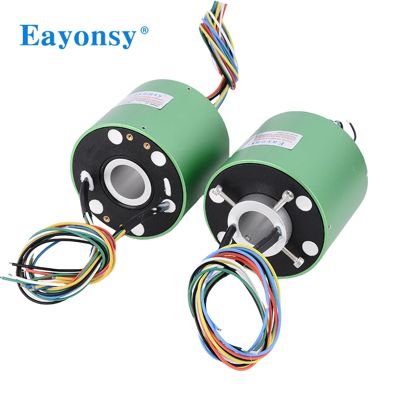 Electric slip ring ID 25.4 OD 86mm, 12 rings 10A Through bore Slip Ring for crane robot rotating Rotate the device 360 degrees