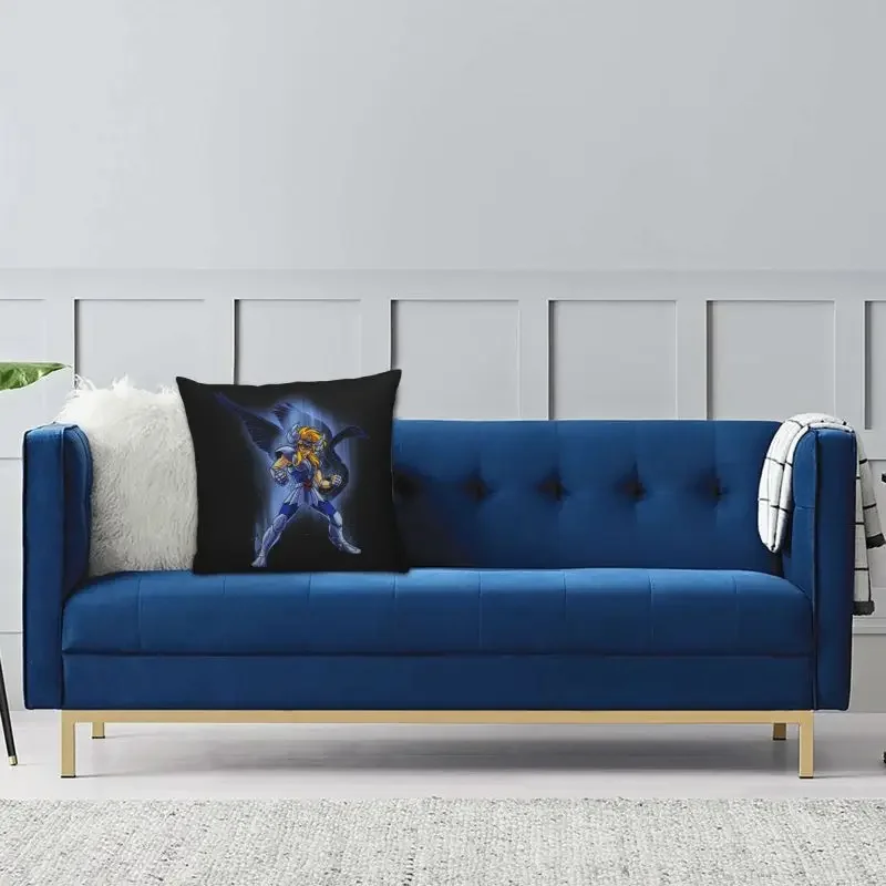 Saint Seiya Knights Of The Zodiac Pillow Decoration Modern Hyoga of Cignus Cushions for Sofa Square Pillowcase