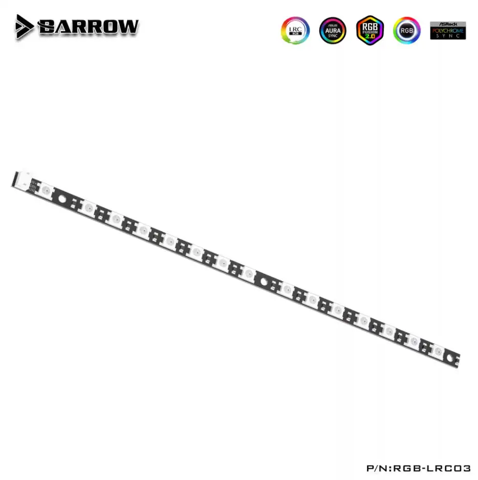Barrow 5V 3Pin D_RGB Multi Warna Led Strip Digunakan untuk Barrow GPU Block / Panjang 20cm / Mendukung Sinkronisasi Motherboard RGB-LRC03