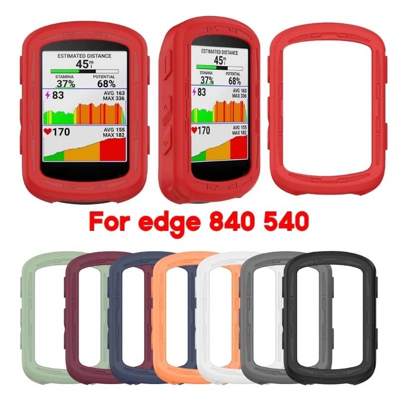Compatible for Edge 840 540 Computer Case Silicone Bike GPS Cycling Protective Cover Anti-slip Protector Portable Sleeve