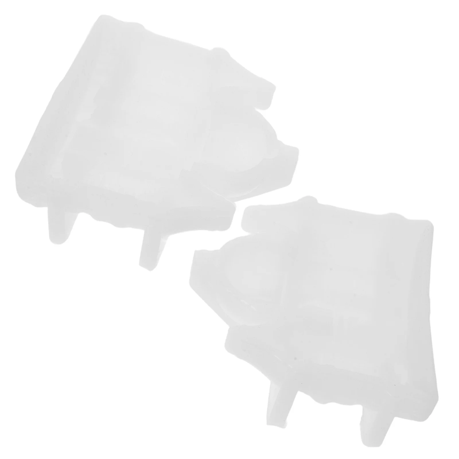 

2pcs Silicone Mold For Wax Candles Castle Shaped Diy Making Aromatherapy Resin Craft Creative Supplies