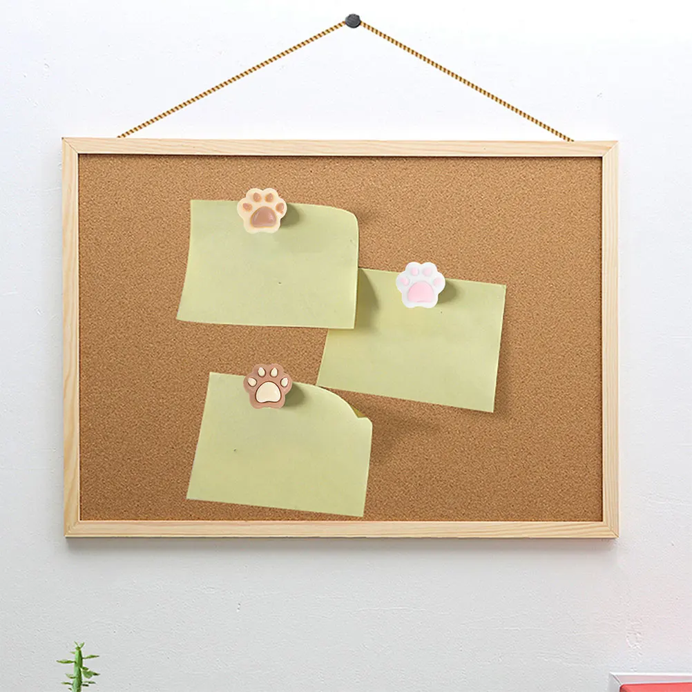 

2 Boxes Dog Paw Thumbtack Office Decor Pushpins for Cork Board Cartoon Cat Resin Animal Thumbtacks Bulletin Decorative