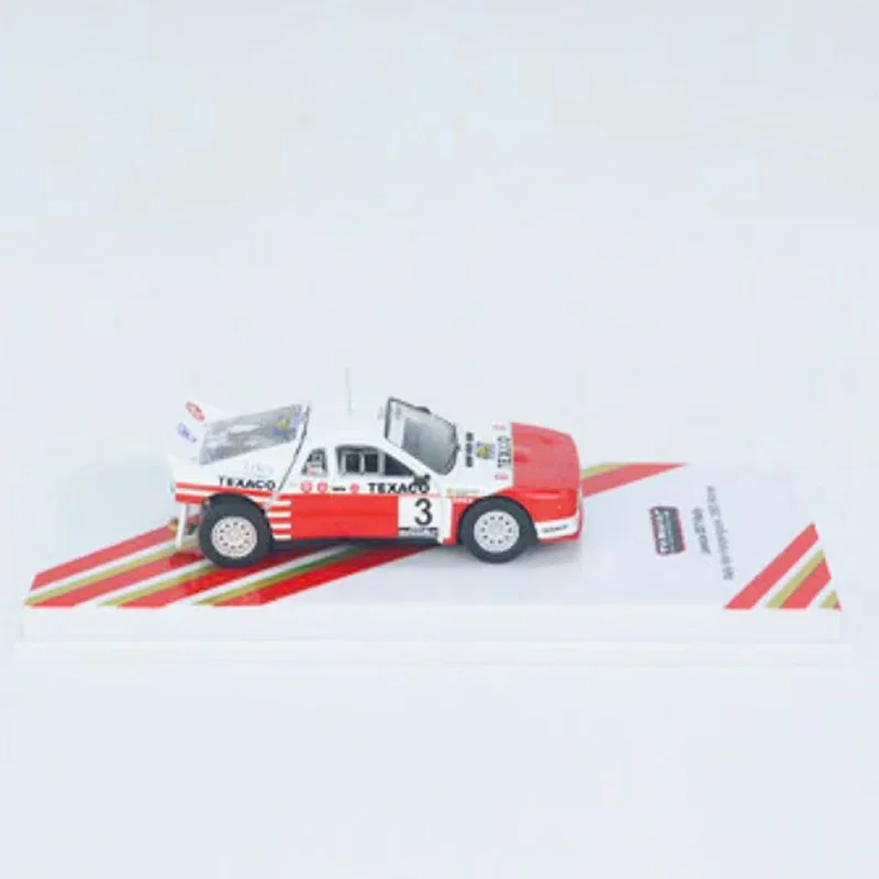 Tarmac Works 1:64 modelo de coche de juguete 037 Rally Van Haspengouw 1985 ganador con capó trasero de apertura y vehículo de aleación de motor pintado