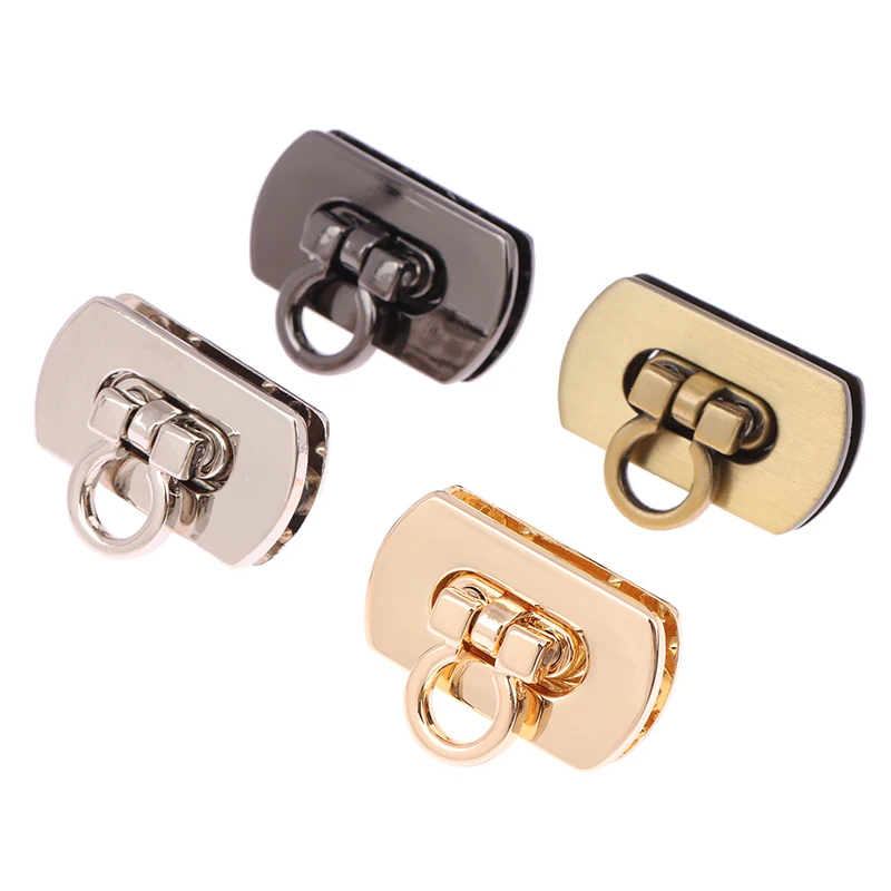 1pc metal minúsculo saco fecho turn lock torção fecho de couro artesanato bolsa feminina bolsa de ombro bolsa diy saco ferragem