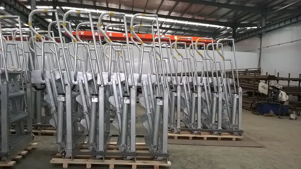 Folding ladder stairs for safe access to truck / train