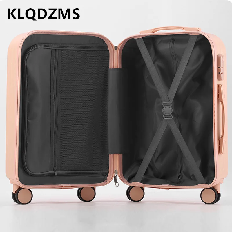 

KLQDZMS Luggage Travel Bag Set 20 Inches Trolley Case ABS + PC Boarding Box Women's Password Box Student Rolling Suitcase