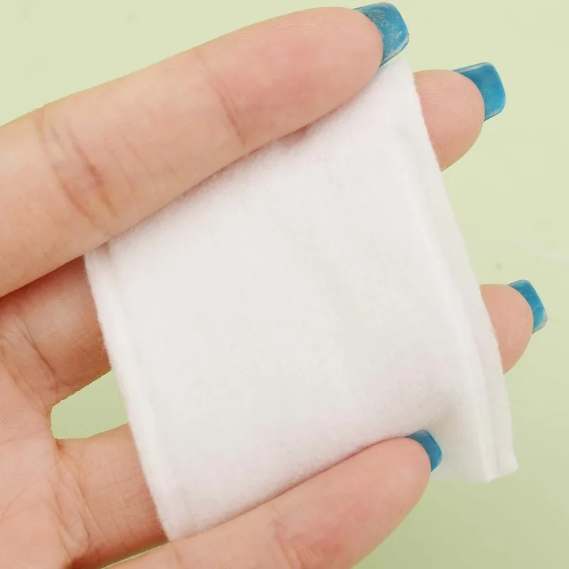 Disposable Makeup Remover Pads 100/1000pcs Soft Breathable Rectangle Skin Care Cleaning Cotton Pads for Daily Face Cleaning