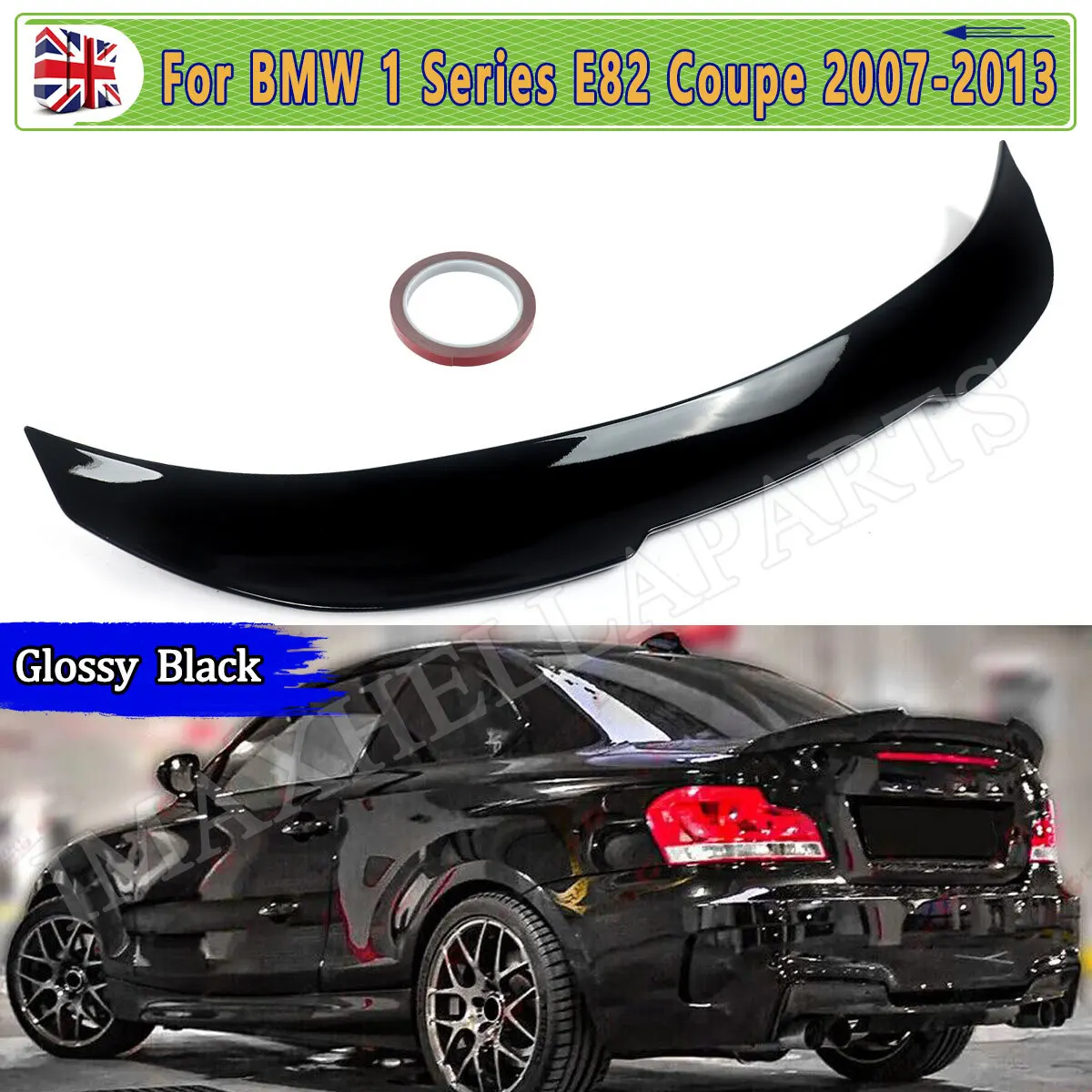 

PSM Style Painted Spoiler For BMW E82 1 Series Coupe 118d 120d 135i Gloss Black Boot Lip Spoiler 2007 2008 2009 2010 2012 2013