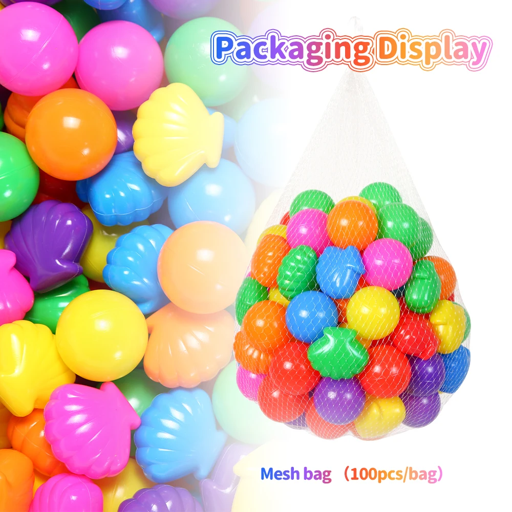 COLOBOBO 100 個カラフルなボールソフトプラスチックオーシャンボール感覚トレーニング教育ツールおもちゃ子供水プール誕生日プレゼント
