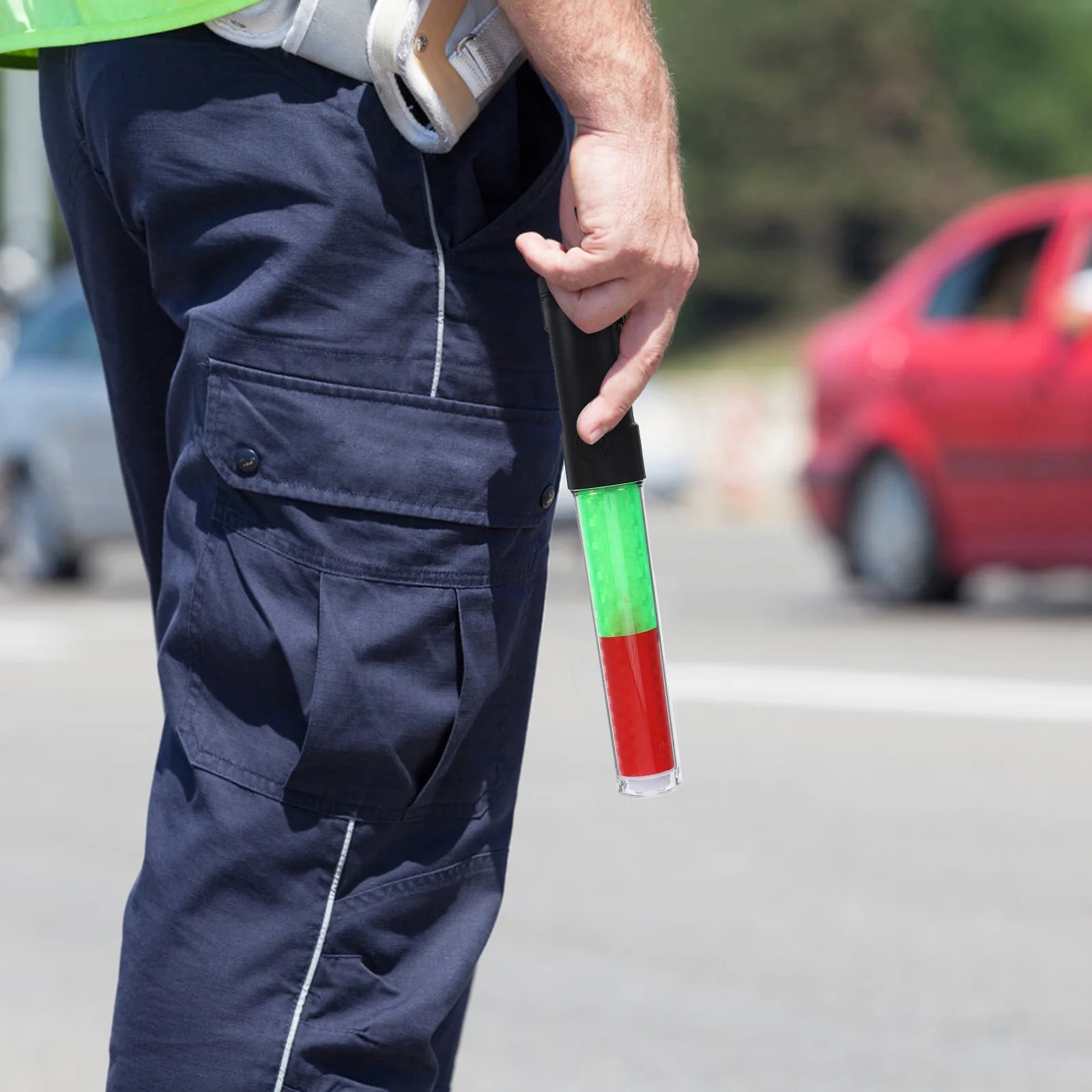 Concert Glow Sticks Portable Warning Flashing Torch Safety Flashlight Traffic Signal Wand Night Wands