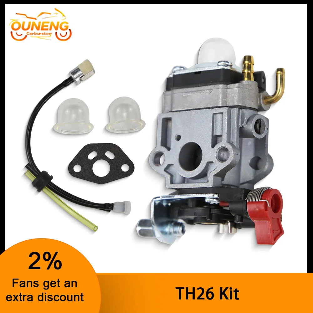 Lawn Mower Carburetor For Kawasaki TH23 TH26 TH34 Hedge Trimmer Oleo Mac BV162 Blower 23CC 25CC 26CC 33CC Universal Carb