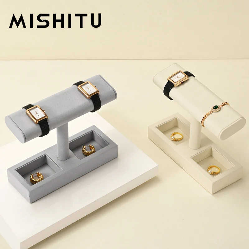 

MISHITU T-shaped Watch Stand Watch Storage Display Bracelet Rack Jewelry Display Stand Home Wrist Watch Storage Rack Organizer
