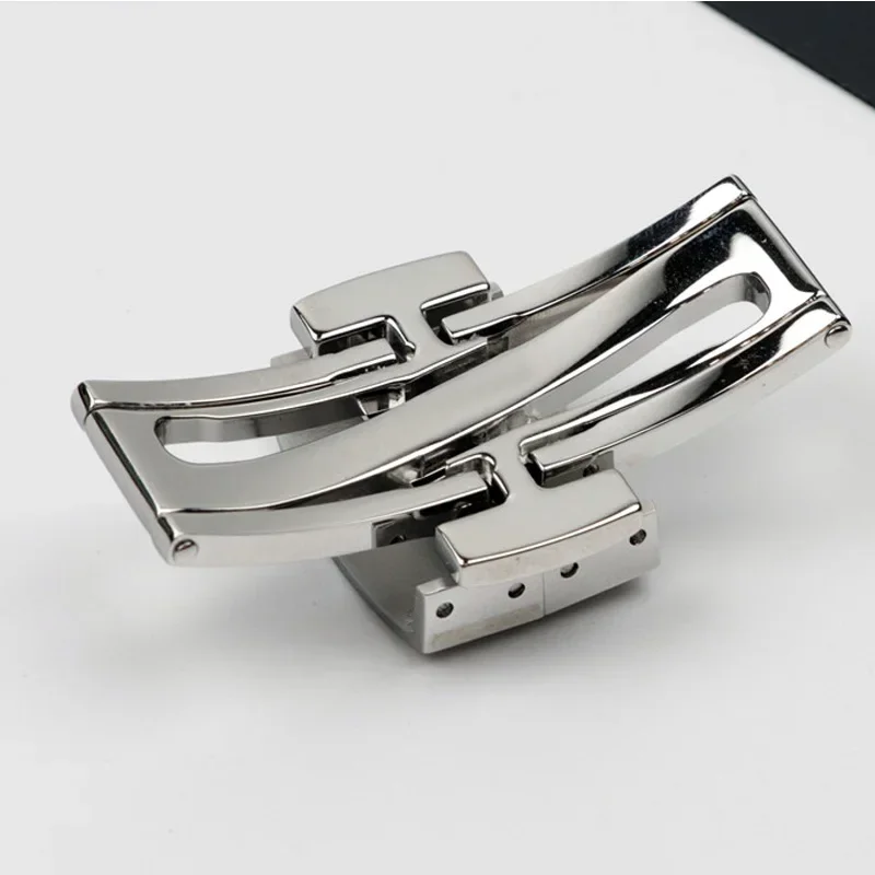Watch buckle For Patek Philippe Silicone 5164A 5167A 5168A Aquanaut Folding Stainless Steel Folding Watch Strap Buckle 18mm