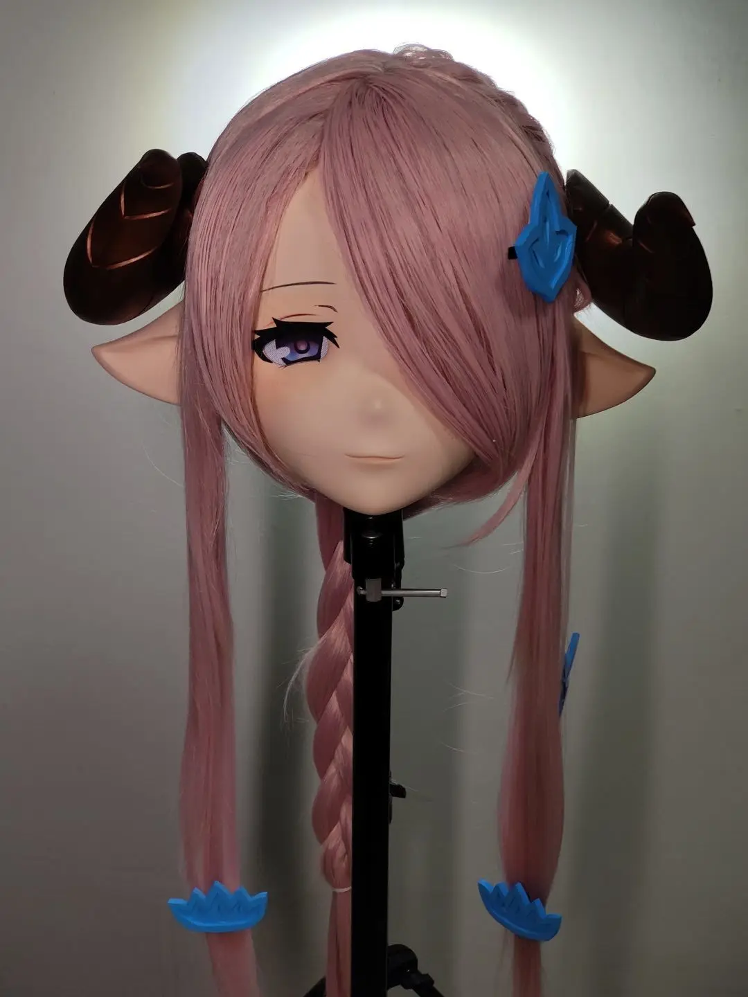 

(BJD009)Customize Character Female/Girl Resin Kig Full/Half Head With Lock Anime Cosplay Japanese Animego Kigurumi Mask