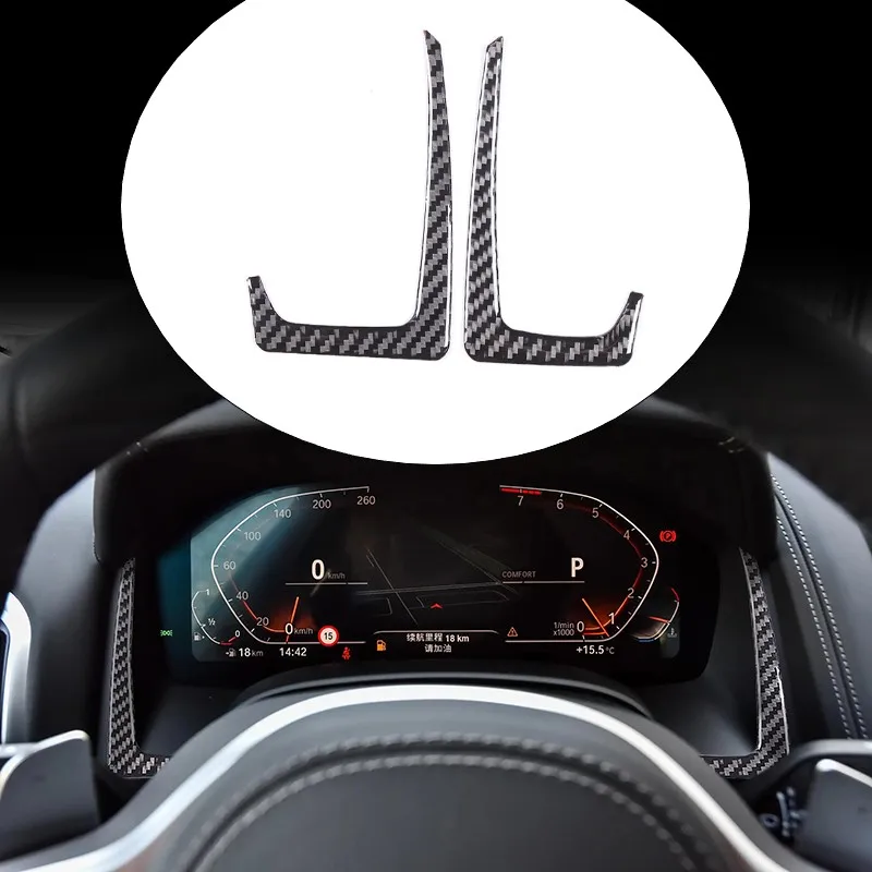 

Для BMW 8 серии G14 G15 G16 2019-2023 приборная панель автомобиля, экран, боковая рамка, декоративные полоски из углеродного волокна, аксессуары для интерьера