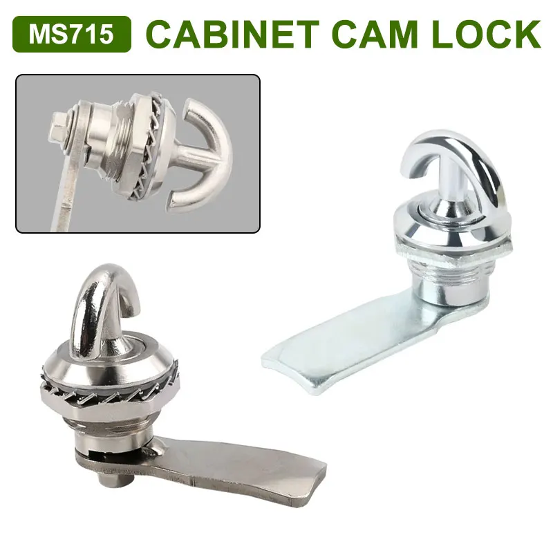 1/5/10pcs MS715 Rotary Tongue Cam Lock Distribution Box Keyless Lock Handle Cabinet Industrial Instrument Cabinet