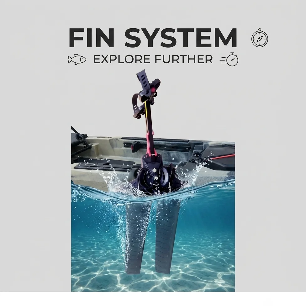 Discounted Foot Pedal Drive Fin System Fishing Kayak Flipper Crank Mechanism Canoe Boating Watercraft Black Pink Parts