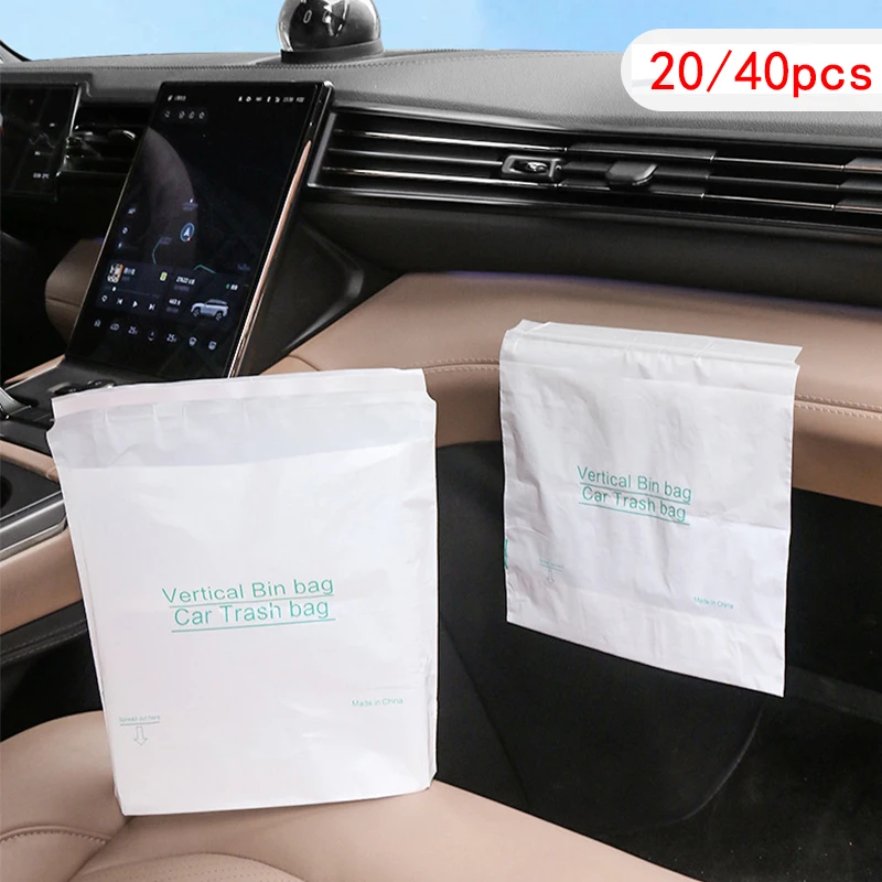 

Car Disposable Garbage Bag Universal Auto Door Seat Back Sturdy Traceless Pasting Cleaning Bag Automatic Armrest Box Trash Can