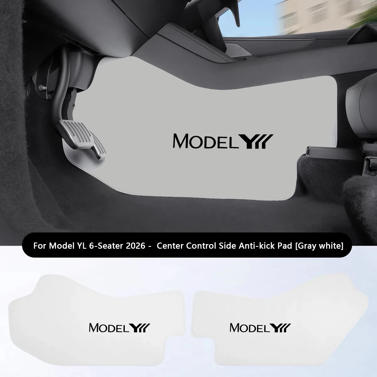 Für Tesla Model 3 Model Y Juniper / YL 6-Sitzer Mittelkonsole Anti-Kick-Pad LHD Zentralsteuerung Beidseitiger Schutzpolster – Detail 7