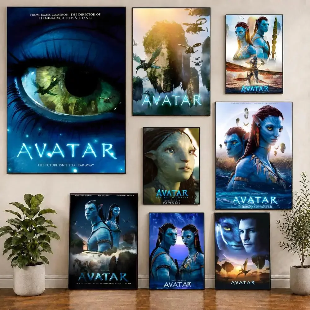 Avatar Movie Sci‑fi Fantasy Poster Waterproof Sticky WallArt Print For Bedroom Living Room Hallway Bar Home Decor