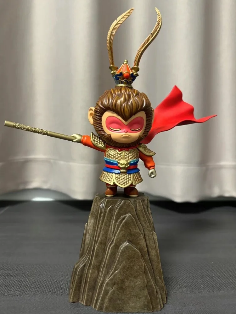 27cm Anime Figure Sun Wukong Figurine Statue Living Room Desktop Monkey King Ornament Home Decoration Kids Gift