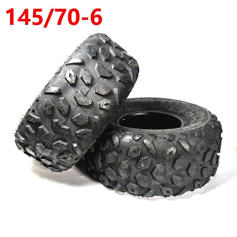 

145/70-6 Tubeless Tyre 6 Inch ATV Vacuum Tire Four Wheel Vehcile Fit for 50cc 70cc 110cc Small Front or Rear Wheels