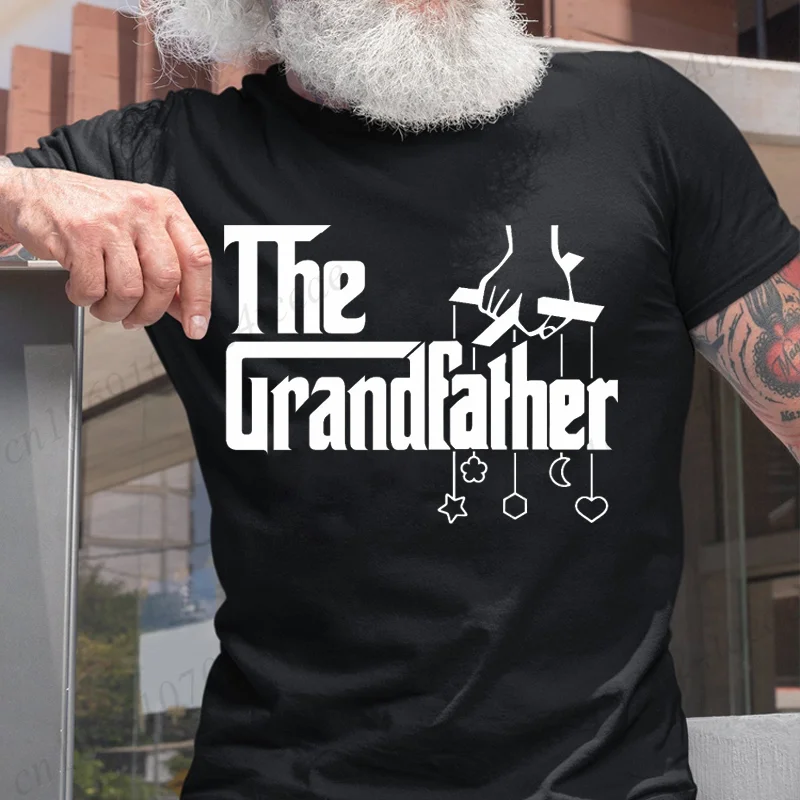 The Grandfather T-Shirt T Shirt Fashion Graphic Shirts Casual Short Sleeved Black Male Tee O-neck T-shirt Dad Birthday Gift Tops