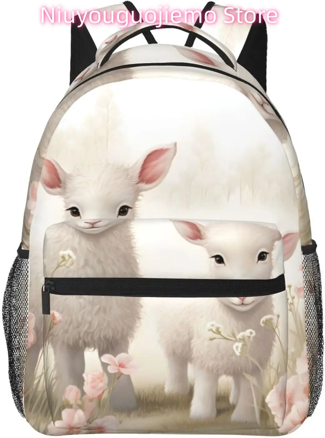 

laptop bag back to school Cute Funny Sheep Lightweight Laptop Backpack Lightweight Multipurpose Travel Casual Daypack Unisex Co