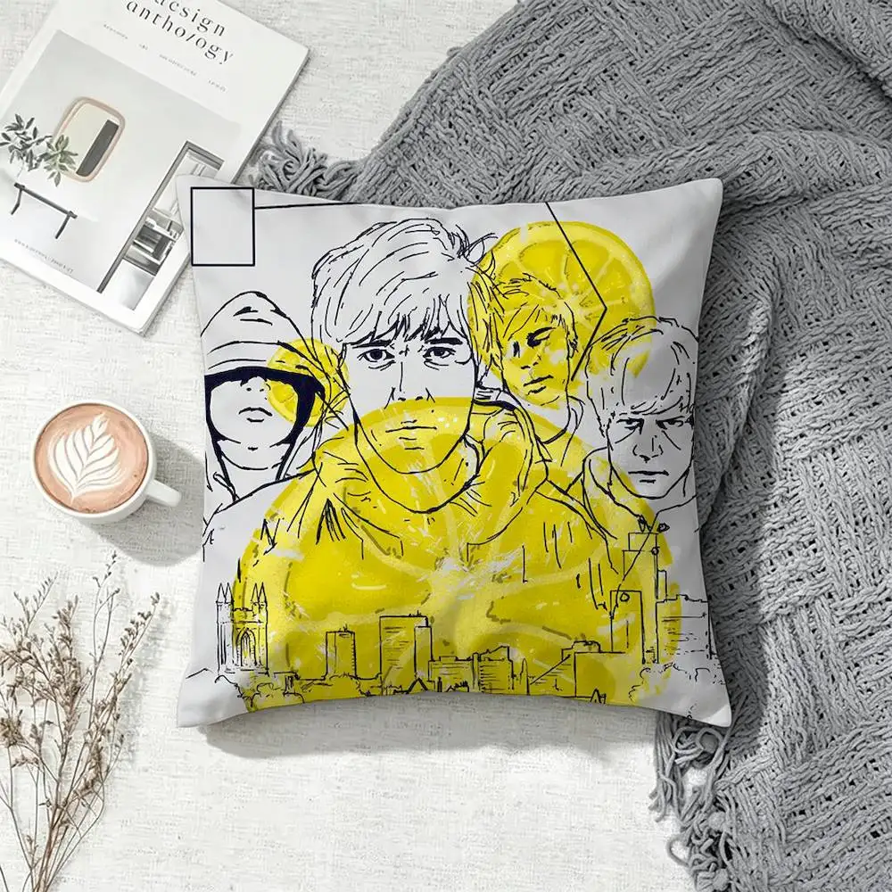 Band The Stone Roses  Square Pillow Case Multi Sizes For Car Home Bedroom Decor Custom Valentine Gifts